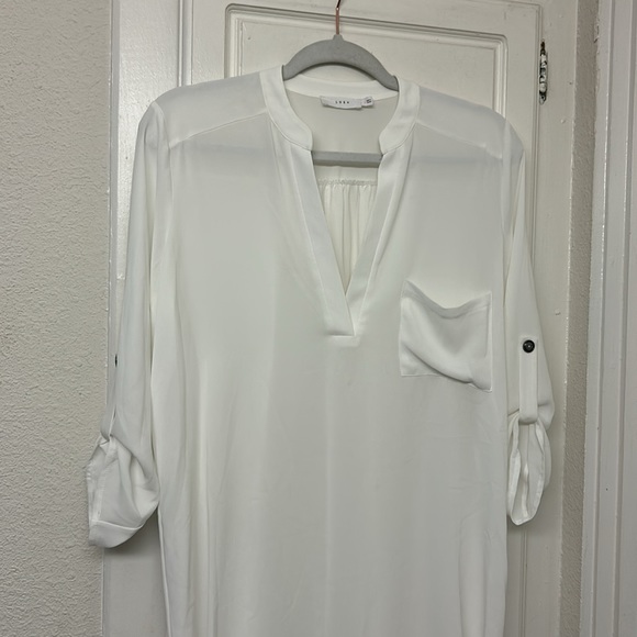 Bundle Lush Tunic Sheer Size Small black white Blouse Business Casual Work Wear - Picture 3 of 14